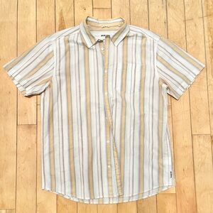 Prana Multicolor Striped Button Down Shirt Size Large
